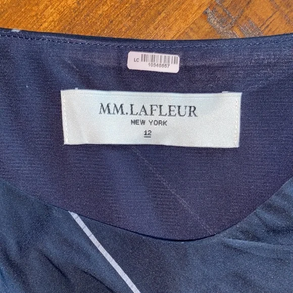 MM Lafleur Navy and White Knee-Length Dress - Picture 3 of 7